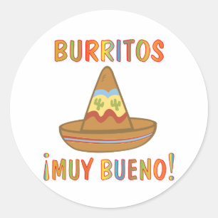 ADESIVO REDONDO BURRITOS