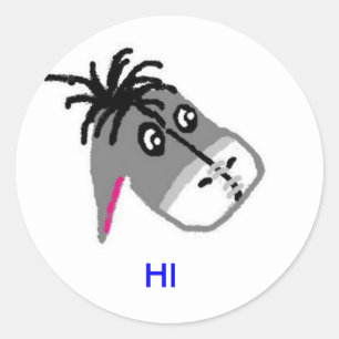 ADESIVO REDONDO BURRO,