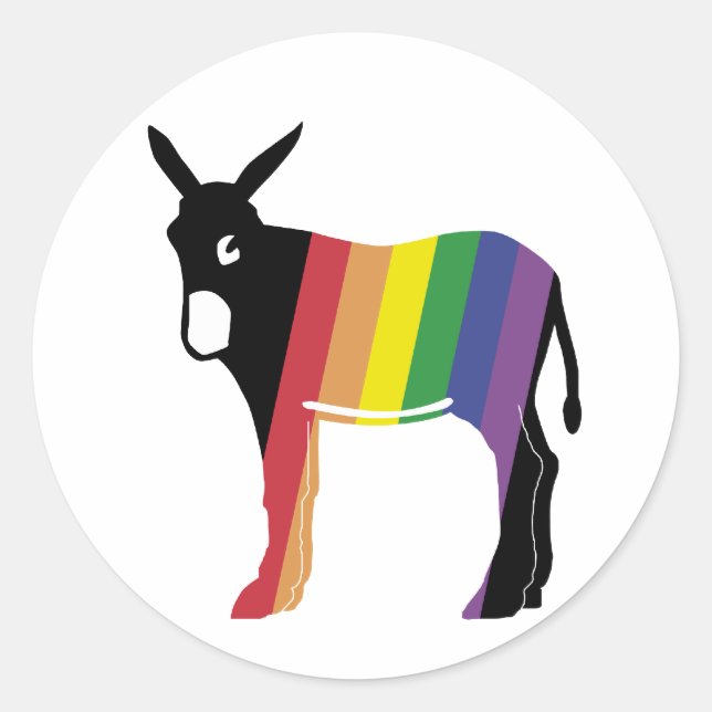 Adesivo Redondo burro-catala-gai (Frente)
