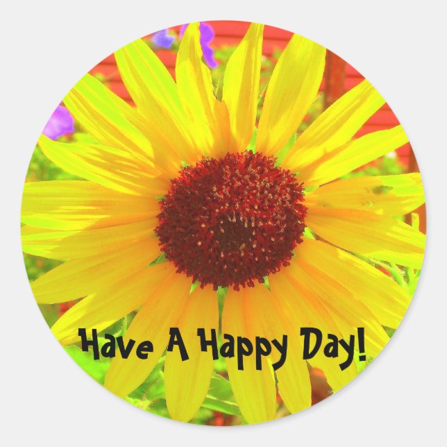 Adesivo Redondo Burst of Sunshine (Frente)