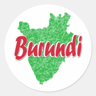 Adesivo Redondo Burundi