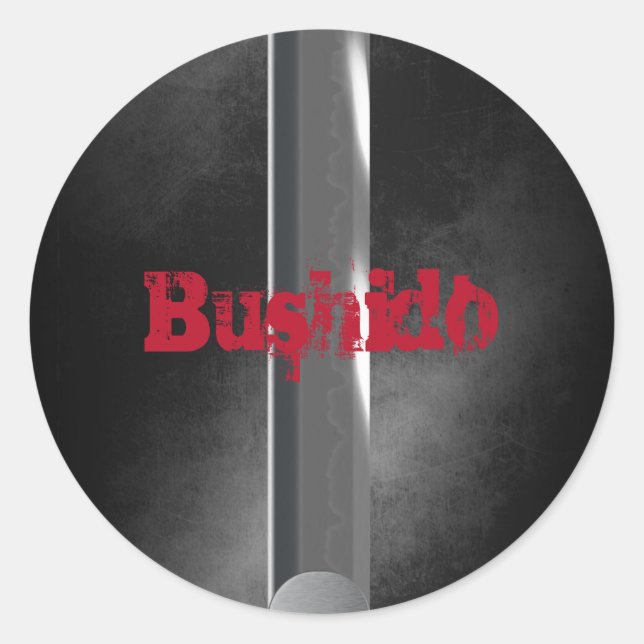 Adesivo Redondo Bushido (Frente)