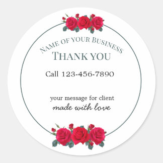 Adesivo Redondo business editable sticker