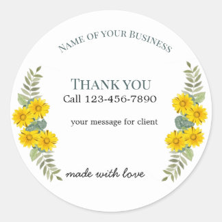 Adesivo Redondo business editable sticker