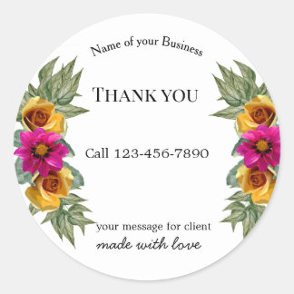 Adesivo Redondo business editable sticker