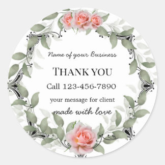 Adesivo Redondo business editable sticker