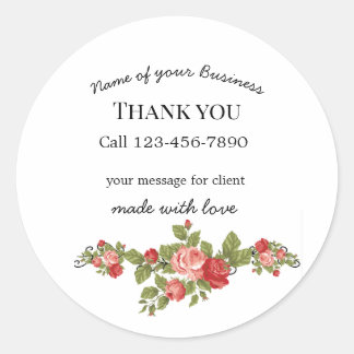 Adesivo Redondo business editable sticker