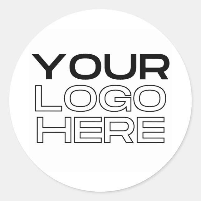 Adesivo Redondo Business Logo Custom (Frente)