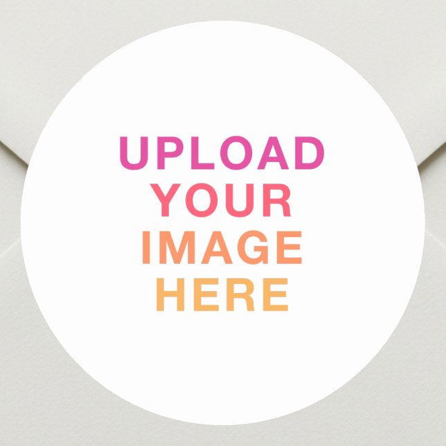 Adesivo Redondo Business Logo Image White (Criador carregado)