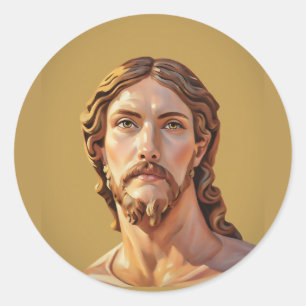 Adesivo Redondo BUSTO DE CRISTO O SALVADOR por MICHELANGELO 2026_