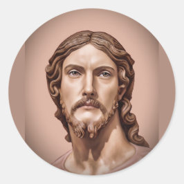 Adesivo Redondo BUSTO DE CRISTO O SALVADOR por MICHELANGELO 2026_