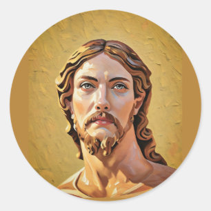 Adesivo Redondo BUSTO DE CRISTO O SALVADOR por MICHELANGELO 2026_