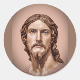 Adesivo Redondo BUSTO DE CRISTO O SALVADOR por MICHELANGELO 2026_