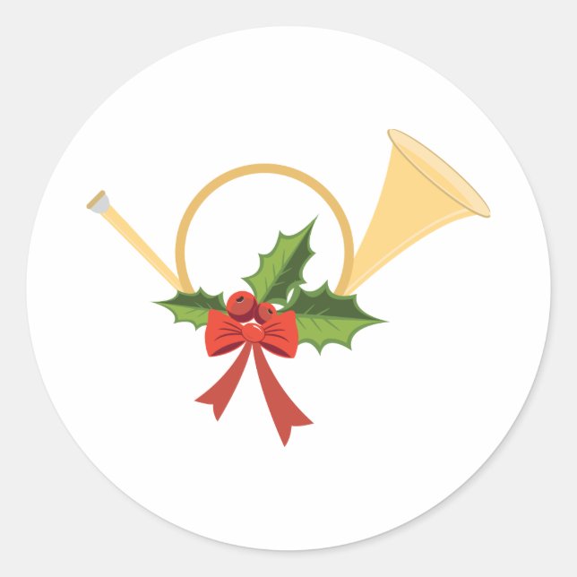 Adesivo Redondo Butão de Natal (Frente)