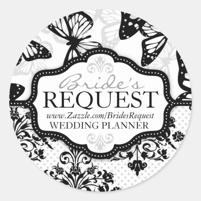 Adesivo Redondo Butterfly Kisses Bold Business Stick (Frente)