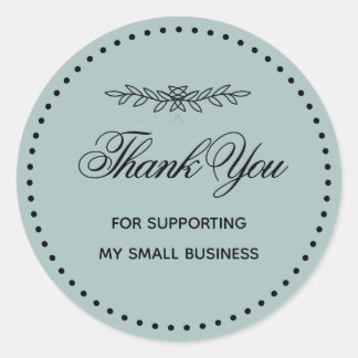 Adesivo Redondo  Butterfly Small Business Thank You Sticker
