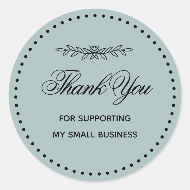 Adesivo Redondo  Butterfly Small Business Thank You Sticker (Frente)