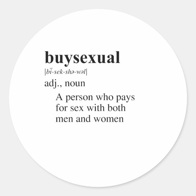 ADESIVO REDONDO BUYSEXUAL (Frente)
