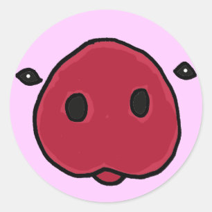 Adesivo Redondo BW - Engraçado Vinheta-Tiro