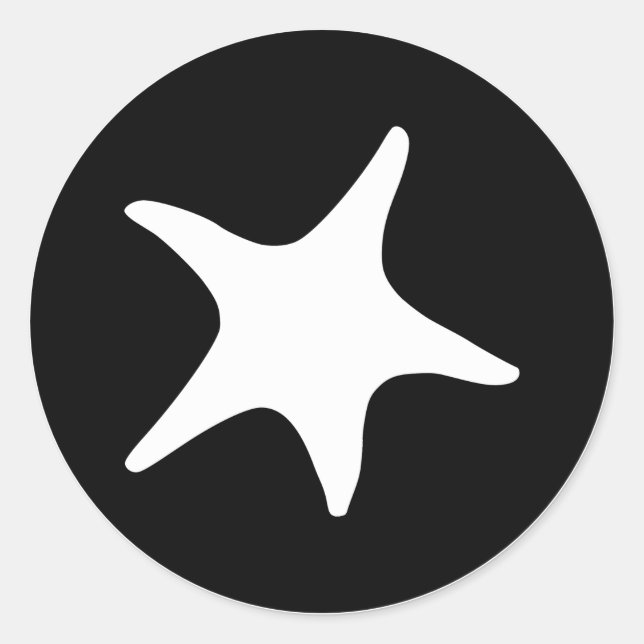 Adesivo Redondo BW Starfish (Frente)