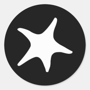 Adesivo Redondo BW Starfish
