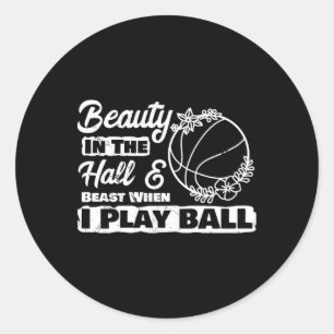 Adesivo Redondo By Play Bysketbyll Player Girl Byller esportivo B