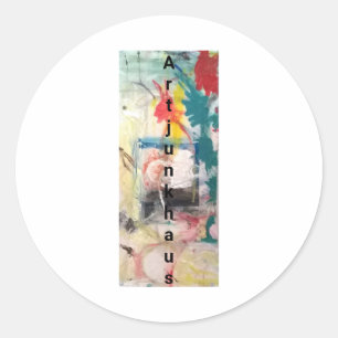 Adesivo Redondo Bycicle Demon Abstrato Jeff Hankamer Artjunkhaus