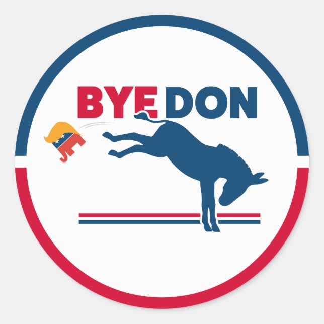 Adesivo Redondo Bye Don - Sticker (Frente)