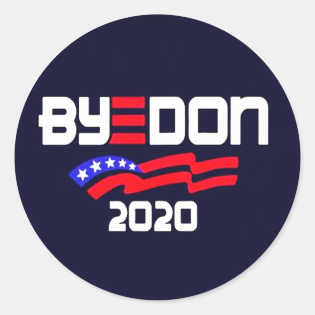 Adesivo Redondo ByeDon 2020 (Frente)