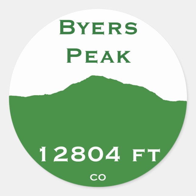 Adesivo Redondo Byers Peak Sticker (Frente)
