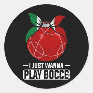 Adesivo Redondo Byll Do Jogador Bocci Da Boliche Italiana
