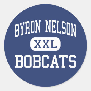 Adesivo Redondo Byron Nelson - Bobcats - High - Trophy Club Texas