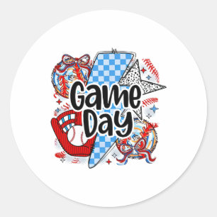 Adesivo Redondo Bysebyll Coquette Game Day Retro Tis The Season Ch