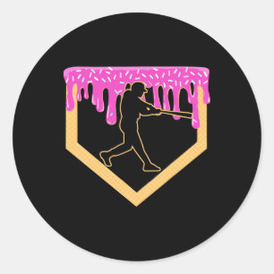 Adesivo Redondo Bysebyll Drip Boy Home Plate Sorvete Juventude Bys