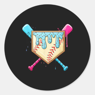 Adesivo Redondo Bysebyll Game Day Home Plate Sorvete Gotejamento C