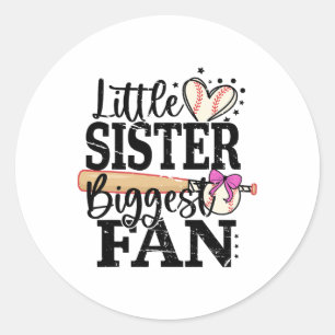 Adesivo Redondo Bysebyll Irmã Maior Fã Cute Lil Sis Por