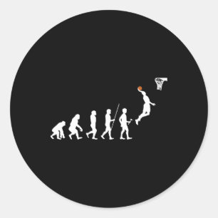 Adesivo Redondo Bysketbyll da Evolução Humana