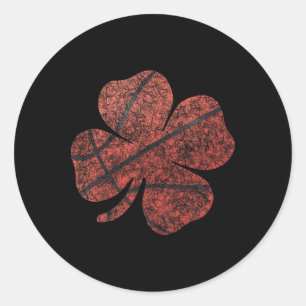 Adesivo Redondo Bysketbyll Dia de São Patrício Boys Men Shamrock