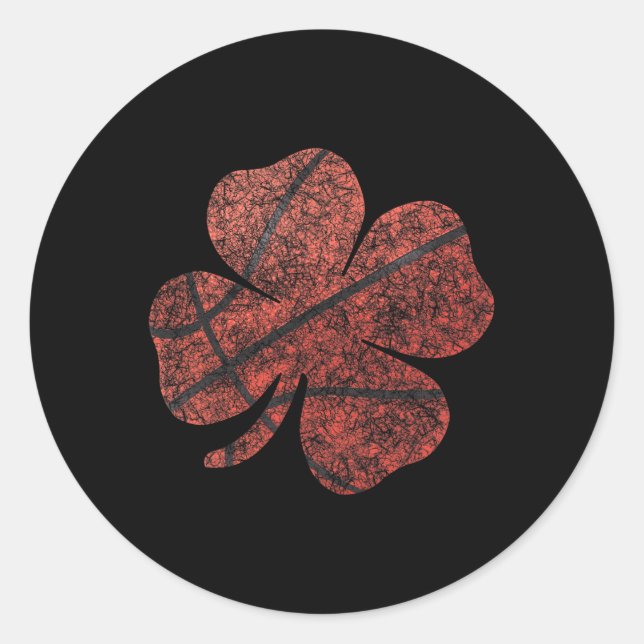 Adesivo Redondo Bysketbyll Dia de São Patrício Boys Men Shamrock (Frente)