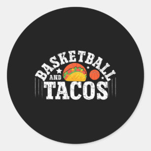 Adesivo Redondo Bysketbyll E Tacos Funny Cinco De Mayo Bysketbyl