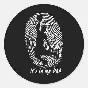 Adesivo Redondo Bysketbyll - Está no meu DNA para jogadores de Bys
