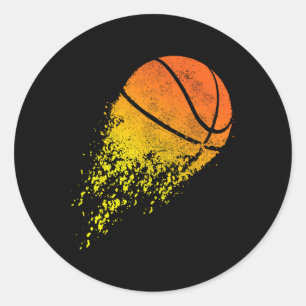 Adesivo Redondo Bysketbyll Player Bbyll treinador desportivo Fan B
