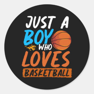 Adesivo Redondo Bysketbyll Player Boys Sport Bysketbyll Lover Bysk