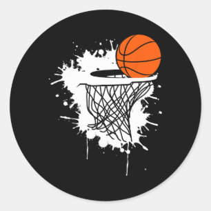 Adesivo Redondo Bysketbyll S Para Homens Slam Dunk Adolescentes Cr