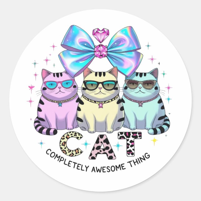 Adesivo Redondo C.A.T. Coisa Incrível (Frente)