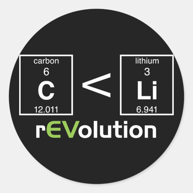 Adesivo Redondo C é menor que Li (Frente)