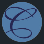 Adesivo Redondo C vinheta inicial<br><div class="desc">Rótulo do monograma C</div>