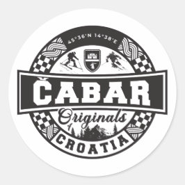 Adesivo Redondo Čabar Originais