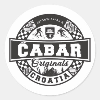 Adesivo Redondo Čabar Originais