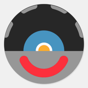 Adesivo Redondo Cabeça de Clupkitz Sy-Clops